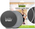 Nicole Miller Exercise Sliders for Fitness Workout [2PK], Double Sided Gilder Strength Slides Discs Work Smoothly on Any Surface for Stretch Strength Core Exercise