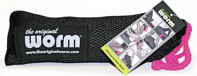 The Original Worm-Combines Massage Balls & Foam Roller for Neck, feet, Back, Shins, Calves, HIPS, Glutes. Portable. Great Travel Roller for Plane and car. Easy to use.