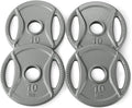 Amazon Basics 2-Inch Olympic Cast Iron Grip Weight Plates