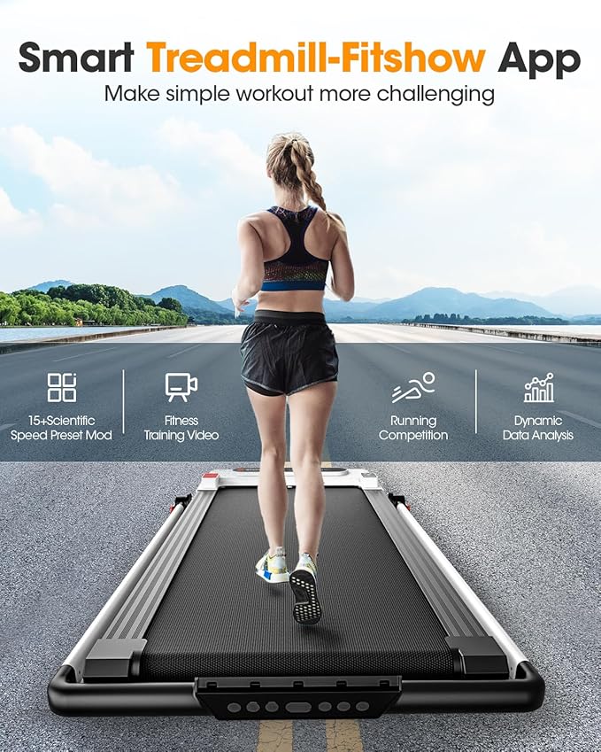 2.5HP Walking Pad with Incline 330lbs, 3 in 1 Walking Pad Treadmill 5-Level Big LED, Under Desk Treadmill for Home,Hike/Jog/Run,Portable,Small, with Remote Control,Assembly Free,Wider Belt