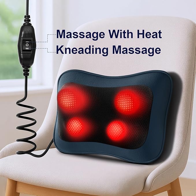 Mo Cuishle Shiatsu Back & Neck Massagers with Heat – Deep Tissue Relief for Pain & Tension – Gifts for Mother’s Day, Father’s Day, Birthdays & Christmas Gifts for Mom, Dad, Men, Women, Her, Him