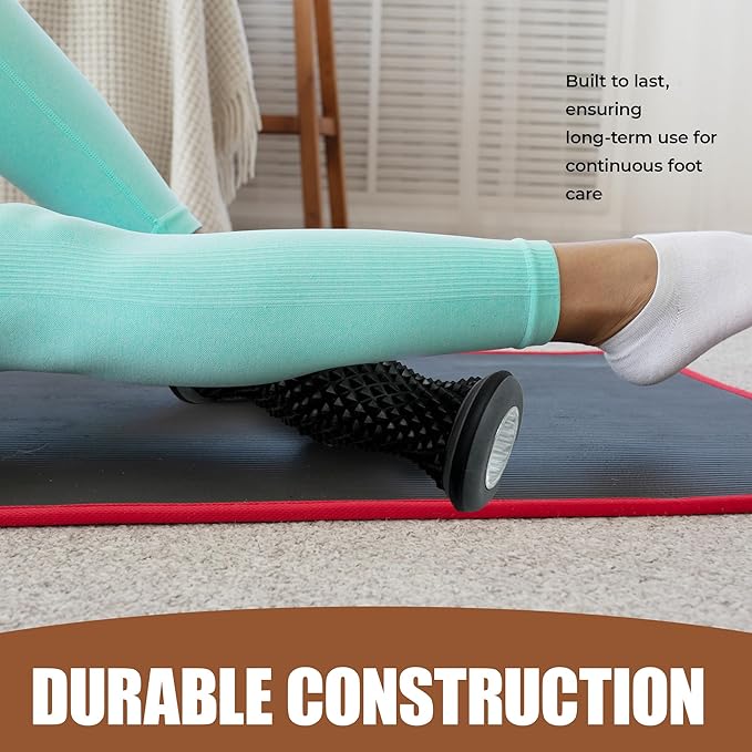 Foot Massager Roller - Portable Arch & Plantar Fasciitis Relief Tool - Deep Tissue Muscle Massage Roller for Feet,Carf, Heel Pain