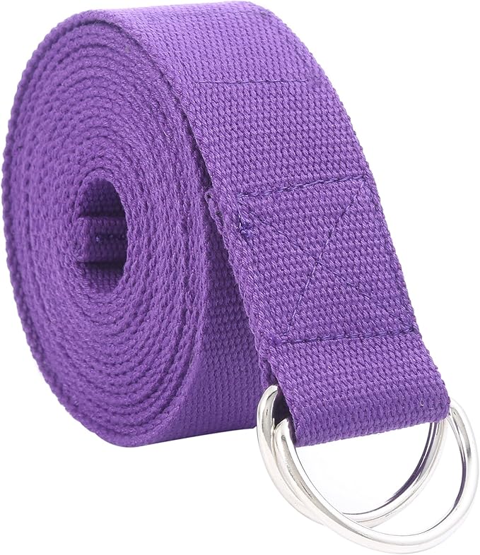 Gelante Fitness Exercise Yoga Strap - Durable Cotton 10 Feet Long