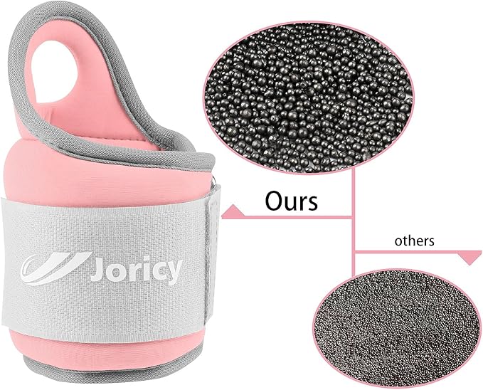 Wrist Weights with Thumb Loops Lock for Women Men 1 Pair 2 3 4 5 6 LBS Arm Weight Ankle Weights Weighted Gloves for Running Walking Jogging Physical Therapy Gym Workout Cardio Exercises