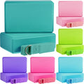 Meooeck 18 Pcs Yoga Blocks and Strap Set Include 12 EVA Foam Yoga Blocks Bulk 9"x6"x3" with 6 Adjustable 8 ft Straps D Ring Non Slip Props for Stretching Pilates Workout Studio Home Gym