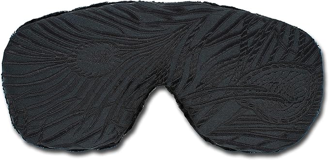 Handmade Weighted Sleep Eye Mask Yoga Pillow - Flax Seed Fill - Unscented - Black Magic - TEMF-BM