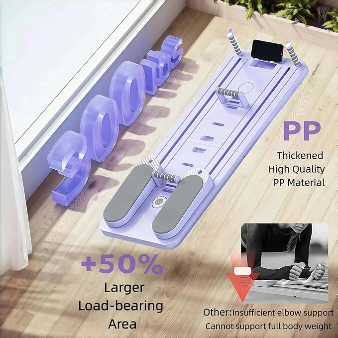 Pilates Board-Pilates Reformer Board,Multi-Purpose Portable Pilates Reformer Machine Home Pilates Kit for Home Workout,Fitness, Exercise,Abs,Core Equipment