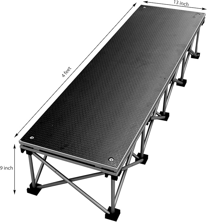 Tetra-Teknica PSS-08 Collapsible Portable 4’ Wide Step Kit for 16” High Stages