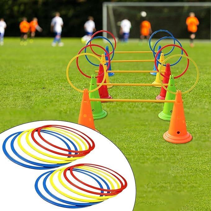 Agility Training Rings Football Training Agility Ring Workout Equipment Home Gym Portable for Kids Sports Rugby