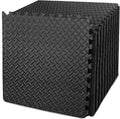BEAUTYOVO Puzzle Exercise Mat with 12/24/48 Tiles Interlocking Foam Gym Mats, 24'' x 24'' EVA Foam Floor Tiles, Protective Flooring Mats for Gym Equipment