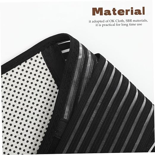 2pcs Portable Adjustable Elastic Self-heating Magnetic Therapy Lumbar Support Belt Xl Black for Back Rehabilitation and Joint Support Materials