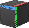 papababe 3-in-1 Plyometric Jump Box Workout Equipment, Box Jumps for Home Gym, Trainer with Anti Slip Surface and High Density Foam, Box Height: 20", 24", 30"