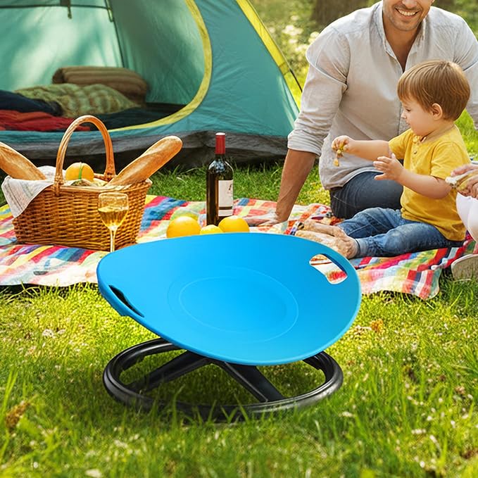 1 Durable Plastic Rotating Sensory Chair - Pilates Stability Chair, Oval Eggshell Design, Upgraded Non-Slip Base, Office Stool, Training And Rehabilitation Equipment, Suitable For Home Use (blue)