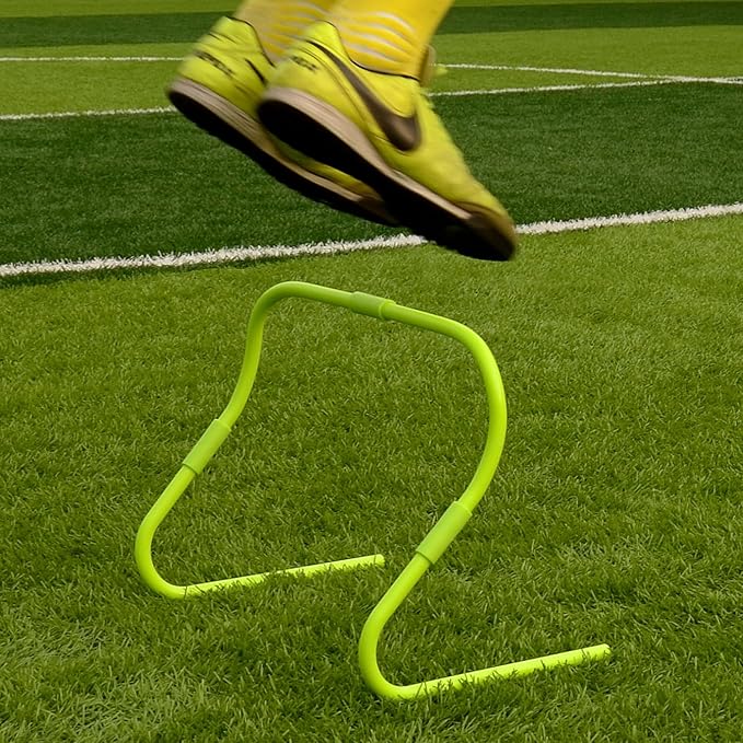 Agility Speed Hurdles Upgraded Training Hurdles Adjustable Height,Ultra Durable All-in-One Speed Hurdles with Carrying Handle, 6 Pack
