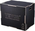 VEVOR 3 in 1 Plyometric Jump Box, Easy-to-Assemble Wood Plyo Box for Jumping Trainers, Home Gym Training and Conditioning