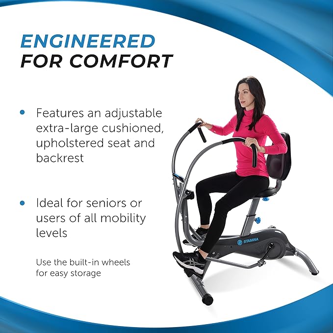 Stamina Products Folding Stepper with Monitor