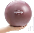 ROSAPOAR Small Exercise Ball - 9 Inch Mini Pilates Ball, Anti-Burst Yoga Ball for Stretching & Core Strength Workout, Physical Therapy & Yoga at Home Gym & Office