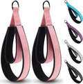 2PCS Comfortable Enhanced Thickness Pilates Double Loop Strap - D-Ring Strap for Home Gym & Yoga Workout Accessories