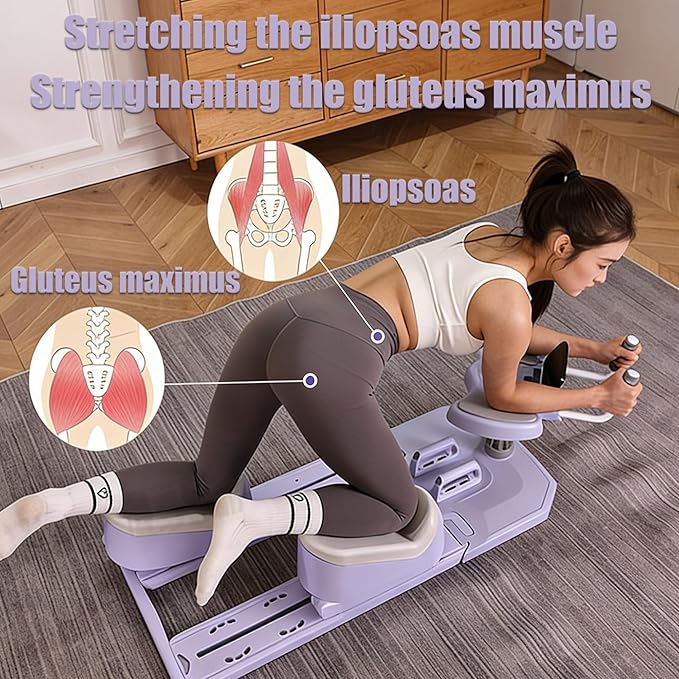 Reformer Pilates Board for Home Workout Foldable Mini Reformer Pilates Machine with ,Mountain Climbing Crawl Exercise, Lightweight & Portable for Indoor Outdoor Training.