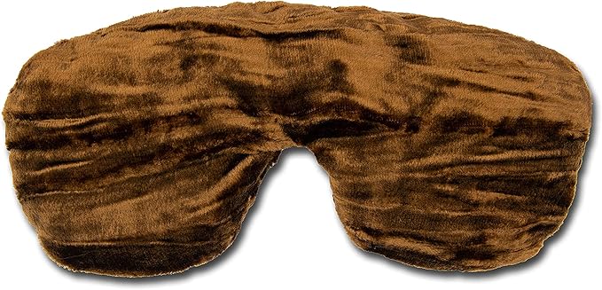 Luxe Handmade Blackout Sleep Eye Mask - Adjustable Strap - Unscented - Mocha - TEM-MO