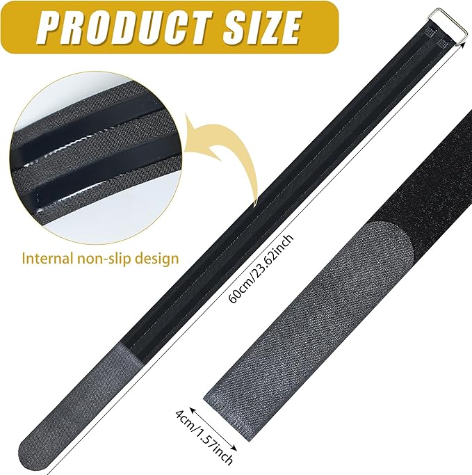 4 Pcs Ellipse Leg Exerciser Pedal Straps，Non-Slip Foot Pedal Straps for Under Desk Elliptical Machine, Foot Pedal Straps for Adults Seniors Fitness Home Sports Accessories