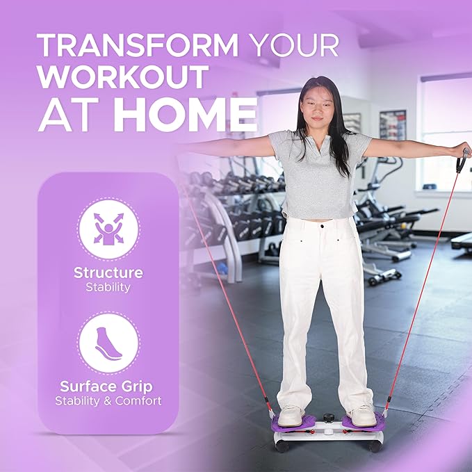 Waist Twister Machine – Waist Sculptor & Twist Exercise Machine for Abs Workout | Noiseless Ab Twister Board, Waist Twist Machine | Heavy-Capacity Anti-Slip Twist Board with Storage Bag