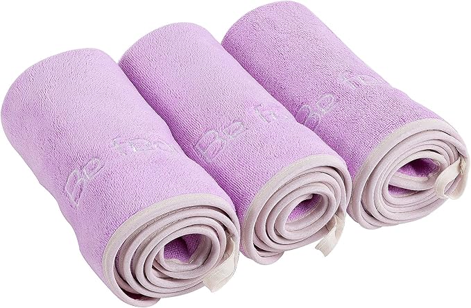 Microfiber Gym Towel Set for Men Women, Super Soft and Quick-Drying Towels for Fitness, Yoga, Cycling, Swimming (Lavender, 3 Pack)