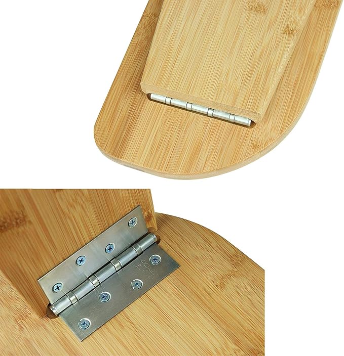 Folding Meditation Bench with Locking Magnetic Hinges - Meditation Seat - Bonus Portable Travel Carry Bag - Ergonomic Bamboo Yoga Stool