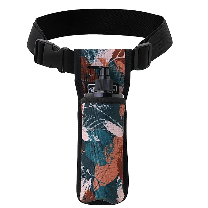 Massage Oil and Lotion Bottle Bag Holster for Therapists (TH1kd-YellowShuYe)
