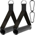 Ultra Heavy Duty Exercise Handles, Cable Handles Gym Equipment Attachment, Double D-Ring Grips, Encrypted Webbing, Design Non-Slip Comfort Grips