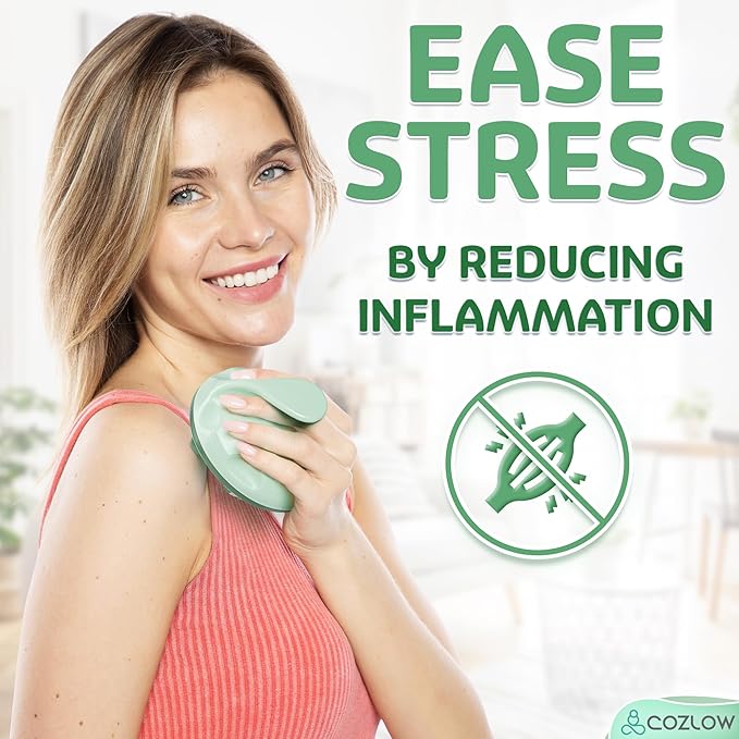 COZLOW Lymphatic Massager - Handheld Drainage Roller Massage Tool to Help Support Lymph System Care by Promoting Circulation, which May Decrease Appearance of Cellulite