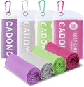 4 Pack Cooling Towel (40"x12"), Soft Breathable Chilly Towel, IceTowel, Microfiber Towels for Yoga, Sport, Running, Workout,Gym, Camping, Fitness, Workout & More Activities(Multicolor)