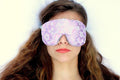 Opulence Weighted Yoga Eye Mask – Handmade Relaxation Pillow for Meditation & Savasana – Lavender Scented or Unscented, Flaxseed Filled, Satin & Velvet with Adjustable Strap