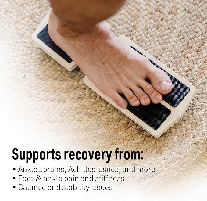 SIDEKICK AxisBoard Rehab & Training System | Balance Board & Physical Therapy Manual for Foot and Ankle Rehab | Recover from Sprains, Plantar Fasciitis, Achilles Pain