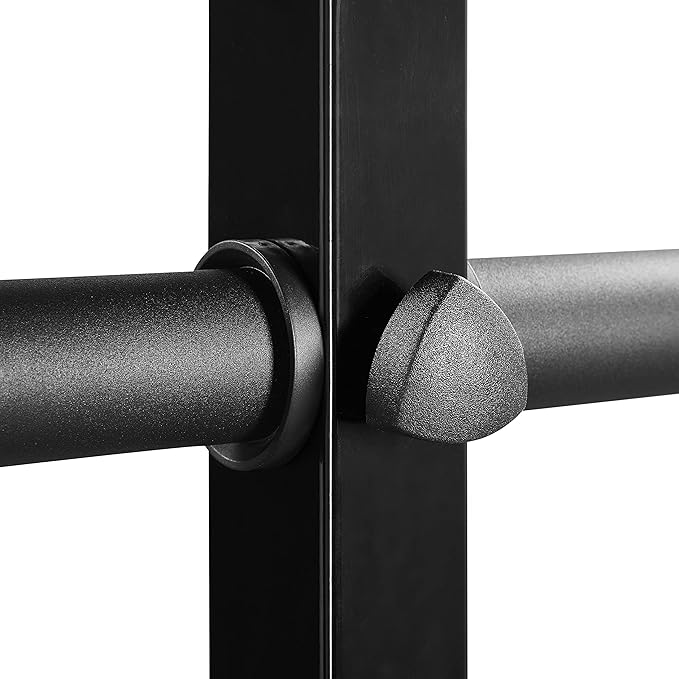 Topeakmart Tree Olympic Plate Rack Weight Bumper Plate Holder with 2 Bar Holders Black
