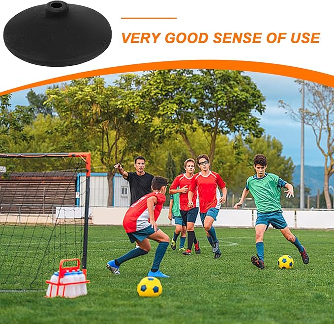 Agility Pole Rubber Base for Soccer and Basketball Training - 1Kg Heavy Duty Stability Base for Enhanced Agility Training Equipment