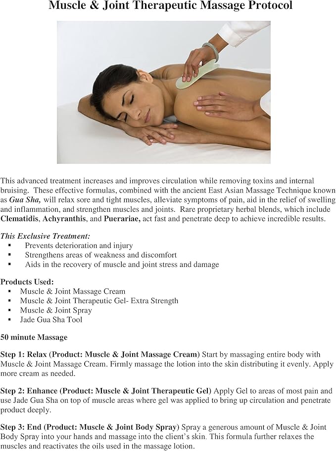 Jade Stone Fish Gua Sha & 8oz Massage Cream Kit by Jadience: Myofascial Therapy Tool | Muscle Joint Topical Analgesic | Natural Tension Relaxer for Body Relief & Skin Conditions
