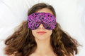Opulence Weighted Yoga Eye Mask – Handmade Relaxation Pillow for Meditation & Savasana – Lavender Scented or Unscented, Flaxseed Filled, Satin & Velvet with Adjustable Strap