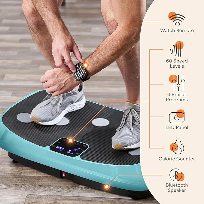 Lifepro Rumblex 4D Vibration Plate Exercise Machine with Triple Motor Oscillation, Linear, and Pulsation – Advanced 4D Vibration Technology for Whole Body Fitness, Weight Loss and Recovery at Home