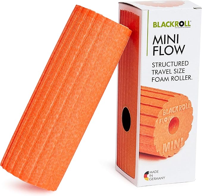 BLACKROLL - Mini Flow Foam Roller, Portable Massage Tool for Feet, Hands, and Arms, Ideal for Travel and Plantar Fasciitis Relief, Great for Exercise, Massage, and Muscle Recovery, 6" x 2"