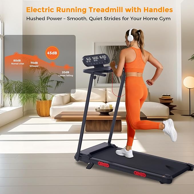 Walking Pad Treadmill with Incline, 2026 Upgrade Portable Treadmill with Handles for Home Small, 3.5HP Small Walking Pad with Handle Bar, 0.6-10.0MPH, 400LBS