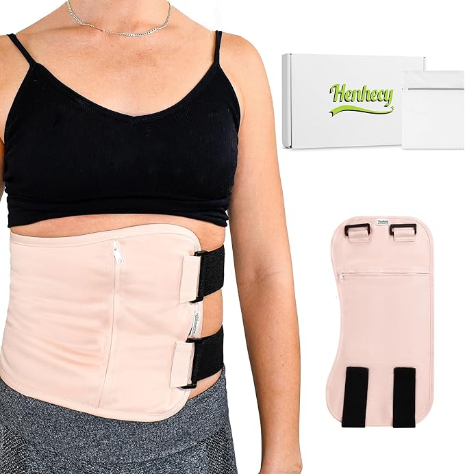 Castor Oil Pack Wrap for Stomach - Caster Oil Wrap for Liver Detox and Cleansing with Extra Pouch for Ice or Heating Pad - Soft Cotton, Reusable and Mess-Free (Castor Oil Not Included)