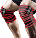 TAVIEW Knee Wraps (1 Pair), Knee Support for Squats, Weightlifting, Powerlifting, Leg Press, and Cross Training - Flexible 72 inch for Men & Women