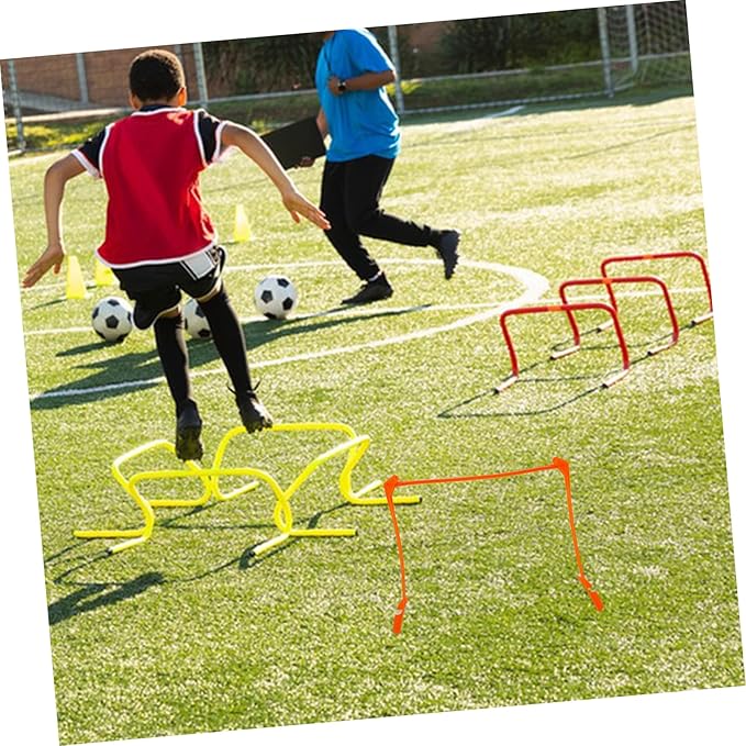 Soccer Hurdle Training for Boys and Girls 3-Level Adjustable Plastic Speed Hurdle Boys and Girls Agility Aid