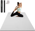 CAMBIVO Large Yoga Mat (6'x 4'), Extra Wide Workout Mat for Men and Women, 0.24''/0.32''/0.4''/0.48'' Thick Exercise Fitness TPE Mat for Home Gym, Yoga, Pilates, Workout (Barefoot Exercise)