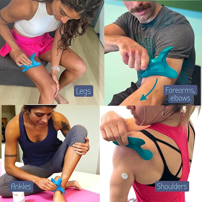 The Wave Tool, The Ultimate Soft Tissue Release Tool. Patented, Ergonomic Scraping and Massage Tool for Trigger Points, fascial Release, Muscle Aches, Pain, tendonitis, Scar Tissue, Athletic Recovery