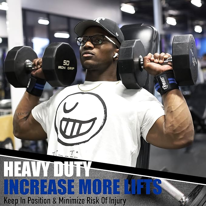 Beast Power Gear Wrist Wraps for Weightlifting 18” Premium Quality Wrist Support for Bodybuilding Heavy Duty Thumb Loop Powerlifting, Strength Training for Men and Women