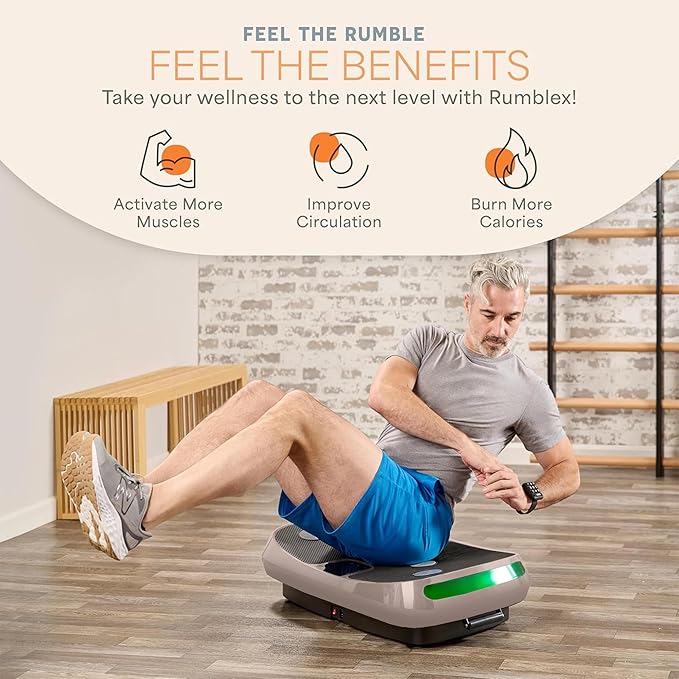 Lifepro Rumblex 4D Vibration Plate Exercise Machine with Triple Motor Oscillation, Linear, and Pulsation – Advanced 4D Vibration Technology for Whole Body Fitness, Weight Loss and Recovery at Home