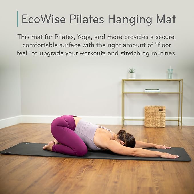 Balanced Body EcoWise Pilates Mat, Yoga and Pilates Equipment for Floor Exercise, Yoga and Pilates Mat for Home Gym or Studio Use