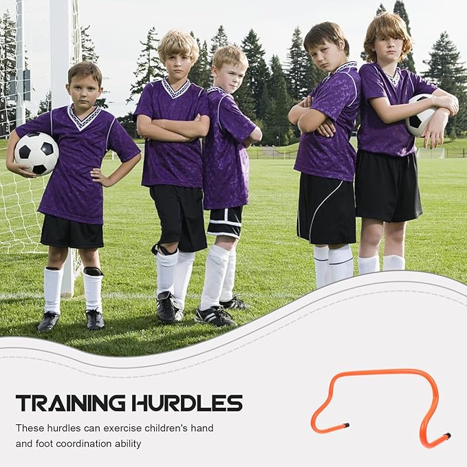 VICASKY 5Pcs Agility Hurdles for Outdoor Football Training Durable Hurdles for Speed and Convenient Training Equipment for Athletes